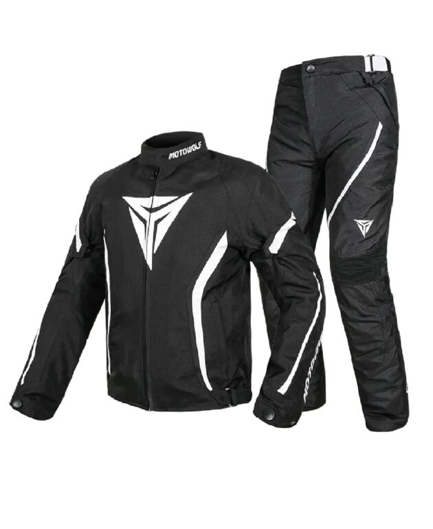 FOUR SEASON RIDING JACKET AND PANTS WITH PROTECTION PAD