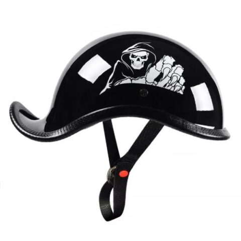 HALF FACE RETRO SEXY CAP STYLE PAINTED GLOSSY ABS PLASTIC