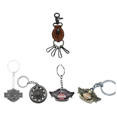 Motorcycle Car House Keychain Metal Material