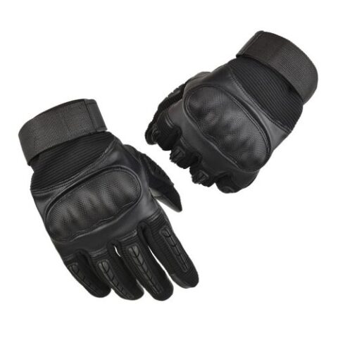 MICROFIBER FULL FINGER SYNTHETIC LEATHER MOTORCYCLING GLOVES