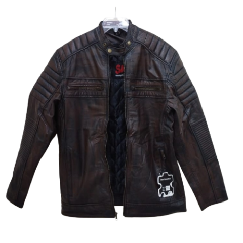 New Style Motorcycle Racing Riding Original Leather Jacket Large