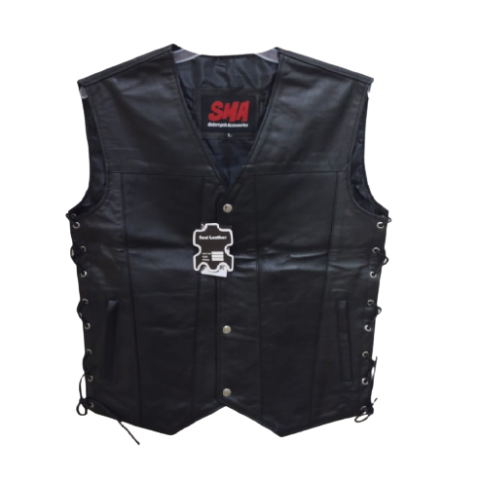 PAKISTAN LEATHER MOTORCYCLE CRUISER AMERICAN STYLE LEATHER VEST