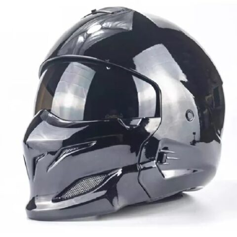 Retro Modular Half Face Full Face Helmet Samurai Scorpion Style