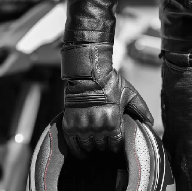 FULL FINGER PREMIUM GOAT SKIN LEATHER MOTORCYCLING GLOVES-2