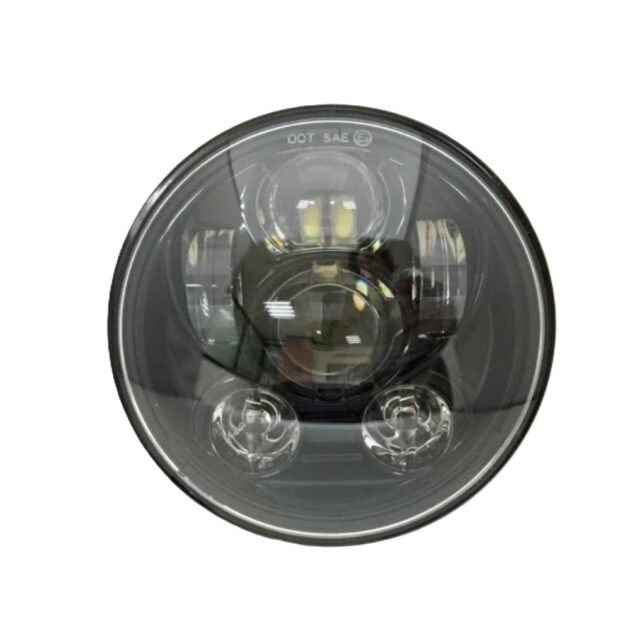 Sportster Dyna Street750  5.75 Inch LED headlight Black - Image 3