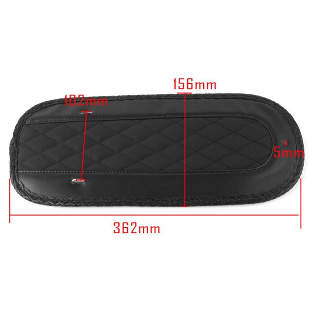 Black PU Leather Rear Fender Bib Cover Cushion Fit For Harley Touring - Image 3