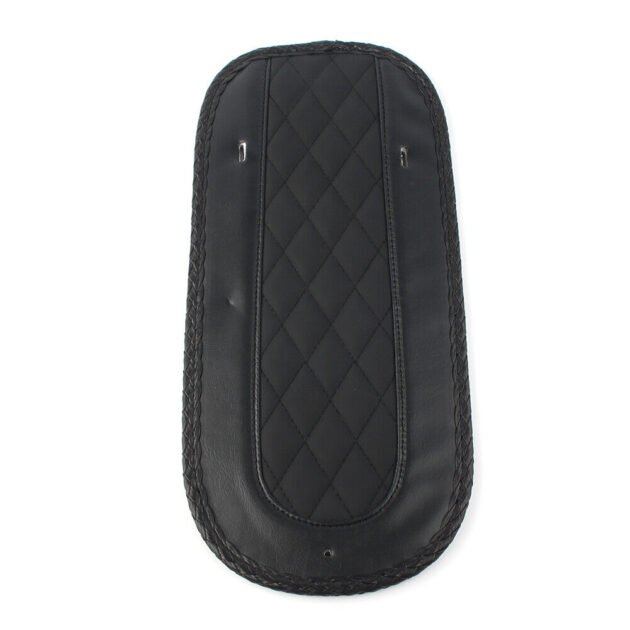 Black PU Leather Rear Fender Bib Cover Cushion Fit For Harley Touring - Image 2