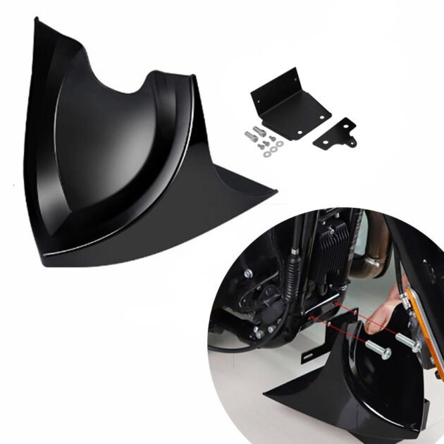 thumbnail image 2 of Motorcycle Front Chin Fairing Spoiler Lower Air Dam Cover For Harley Sportster 48 883 1200 2004 2018 Softail Touring Fatboy 2 of 13