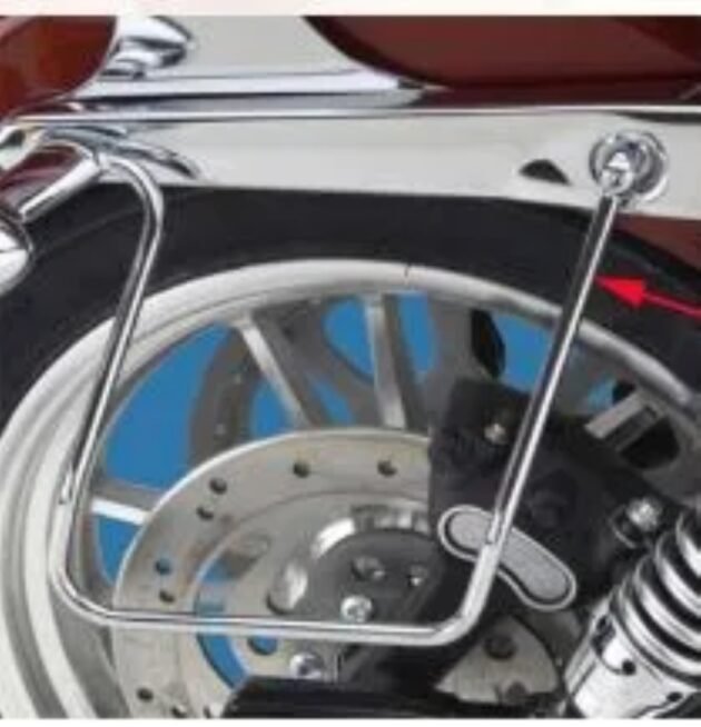 Saddlebag Support Brackets For Dyna Fat Bob-FXDF Wide Glide 06 to 17 Harley - Image 3