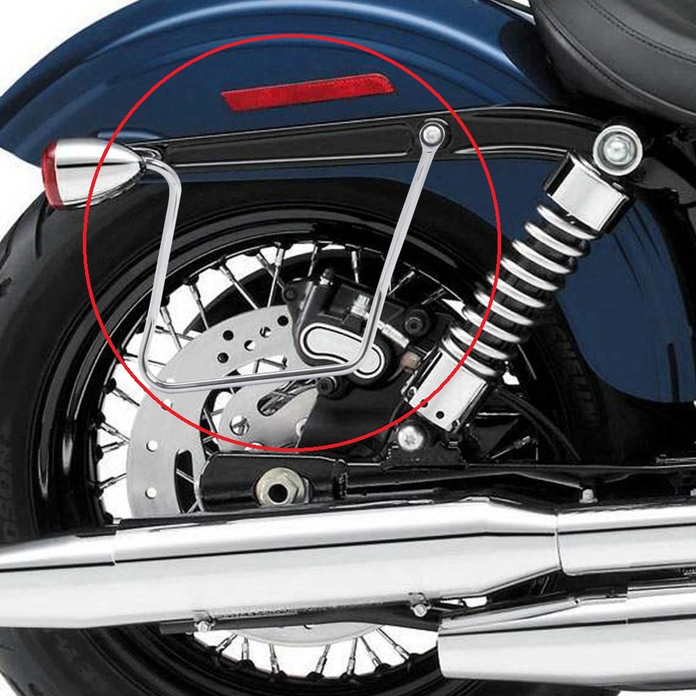 06-13 Dyna Saddlebag Support Steel Brackets - Image 3