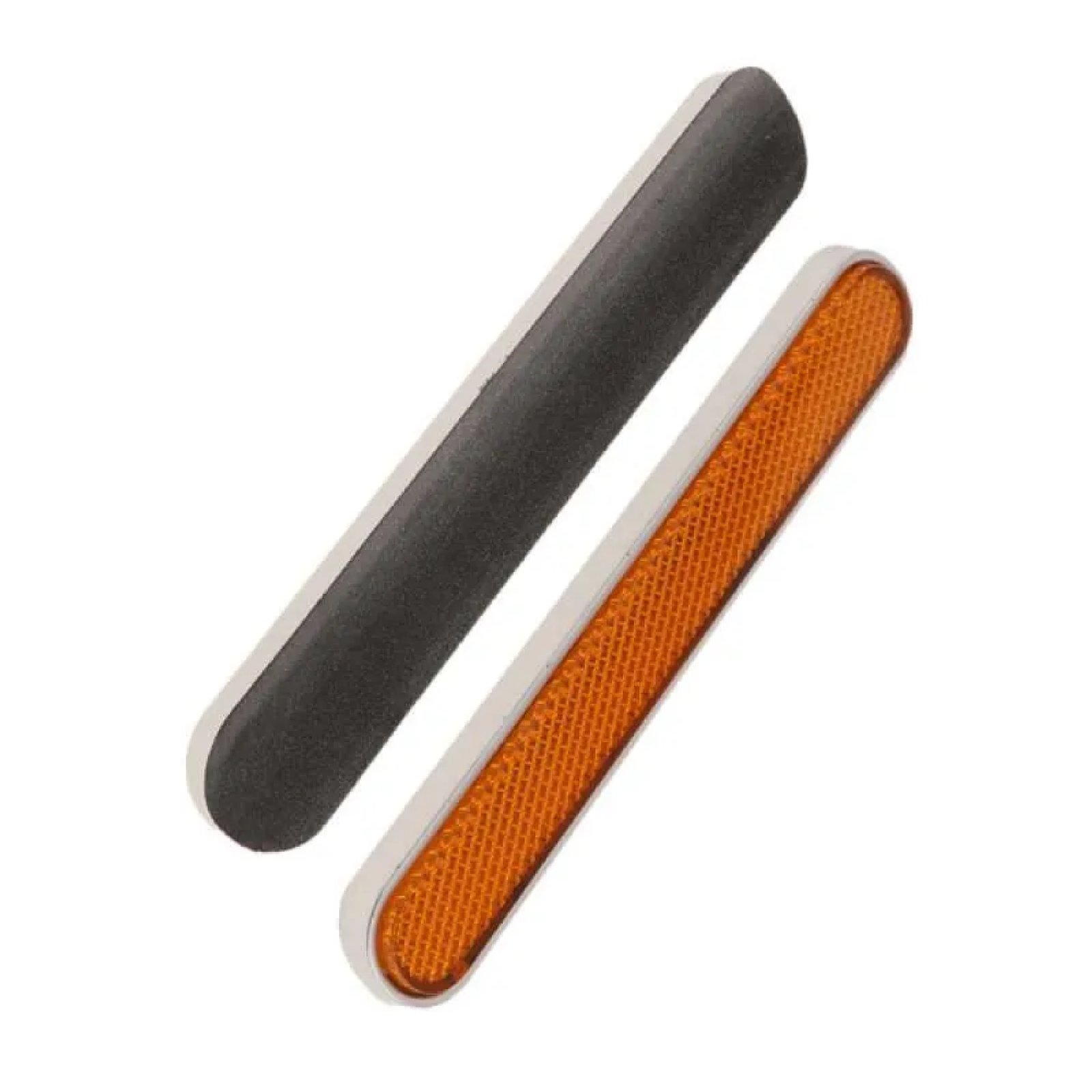 2x Amber Front Fork Leg Reflectors For Harley Dyna Super Glide – Lower Leg Sliders, ABS Plastic