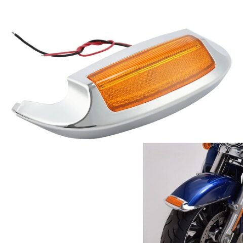Front LED Fender Tip Light For Touring Yellow