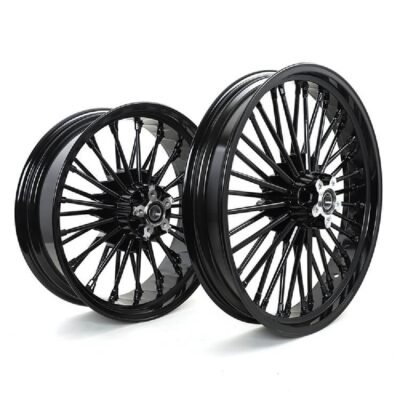 Front and Rear 21×3.5″ 18×5.5″ 36 Spokes Fat Spokes Wheels Non ABS fits Harley Touring
