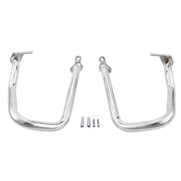 14-23 Street Glide Road King Chopped Engine Guard Crash Bar Chrome - Image 3