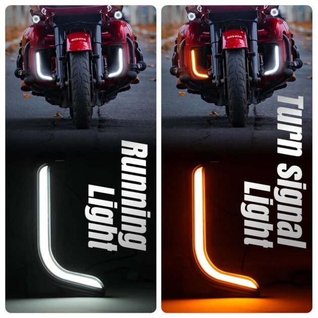 96-13 Lower Fairing LED Turn Signal Light For Harley Touring - Image 2