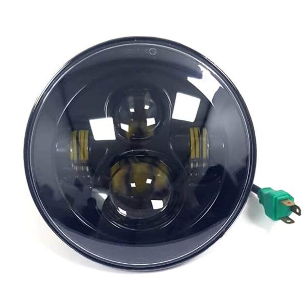 7 Inch LED Headlight Daymaker Black for Harley