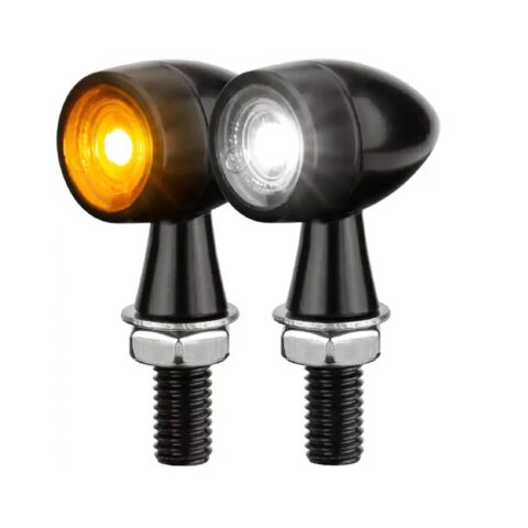 2in1 Mini Bullet Front Light Turn Signal Light fits All Motorcycle