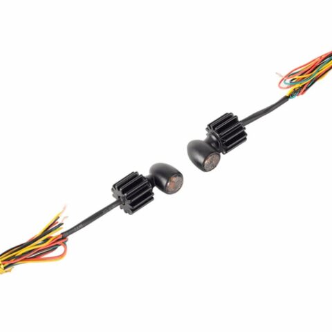 3in1 Mini Bullet High Brightness Rear Turn Signal Light Universal Fitment Black