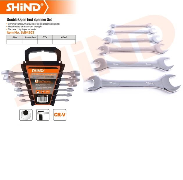 6 pcs Double Open End Spanner Wrench Set Tool set