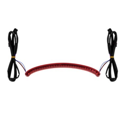 18-Up Street Bob Rear Fender Tip Running Tail Light Brake Light Red Lens