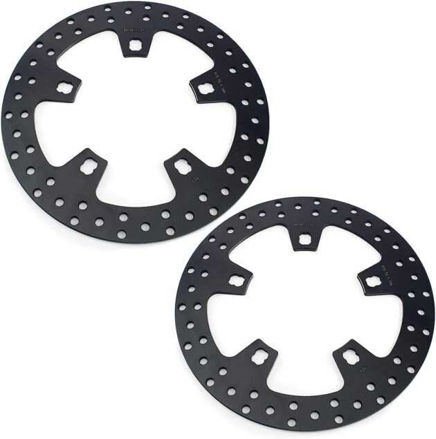 14-Up Touring Harley Front Rotor Disc Black Pair