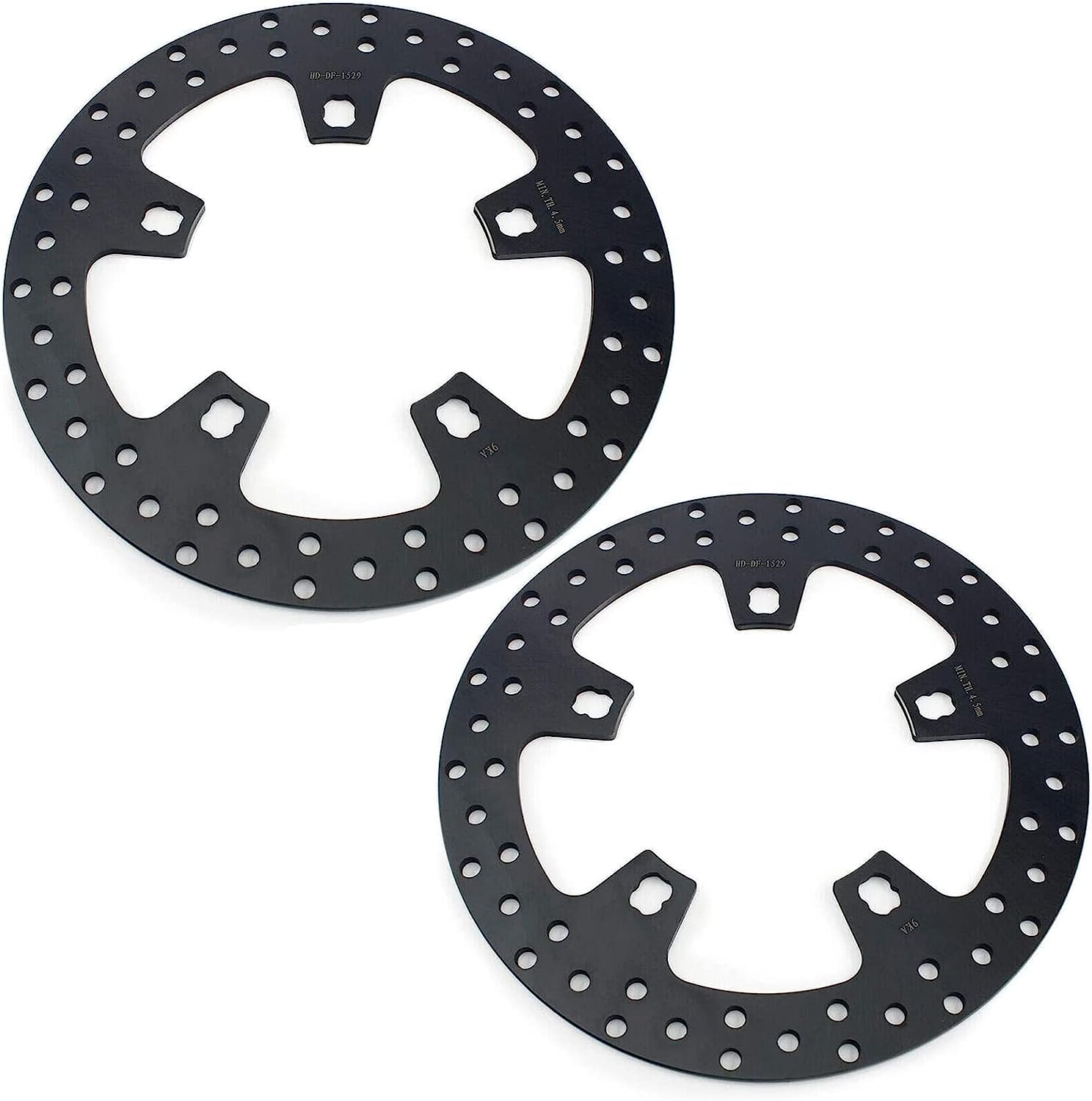 Tarazon Front Brake Rotor Disc 11.5" – Black Zinc For Harley Sportster Dyna Softail Touring