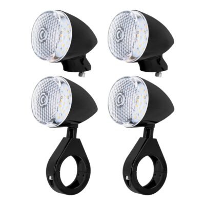 39mm Clamp LED Turn Signal set For Sportster Black