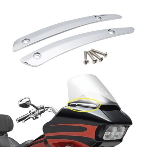 15-23 Road Glide Windshield Side Trim Chrome