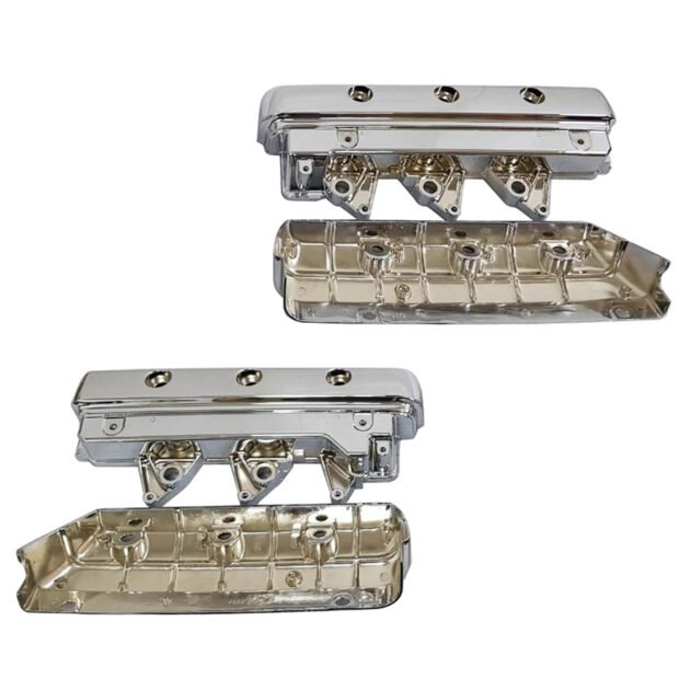 01-13 Gold Wing Right & Left CNC Aluminum Valve Cover For GL1800 Honda Chrome - Image 2