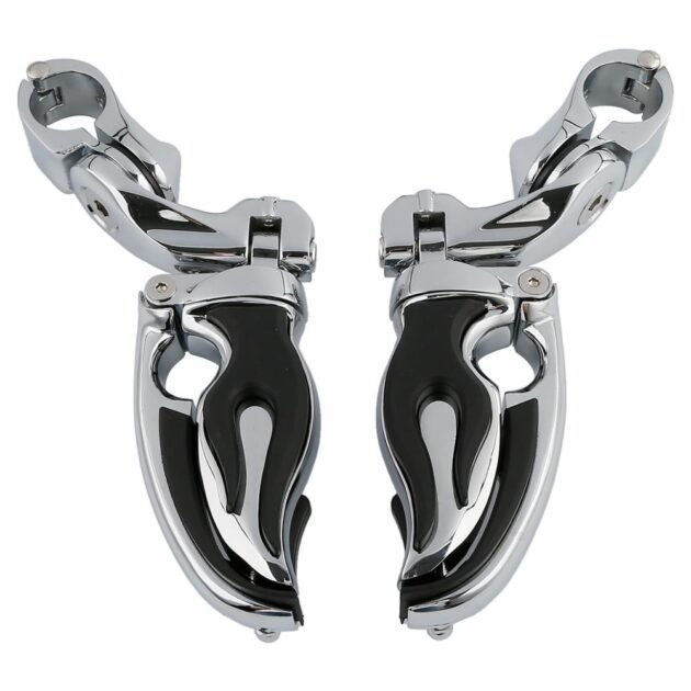 Adjustable Highway Foot Peg fits 32mm Diameter Motorcycle Engine Guards - Image 4