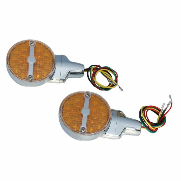 Front Bar Shield LED Turn Signal Light for Harley Softail Touring Motorcycles - Image 3