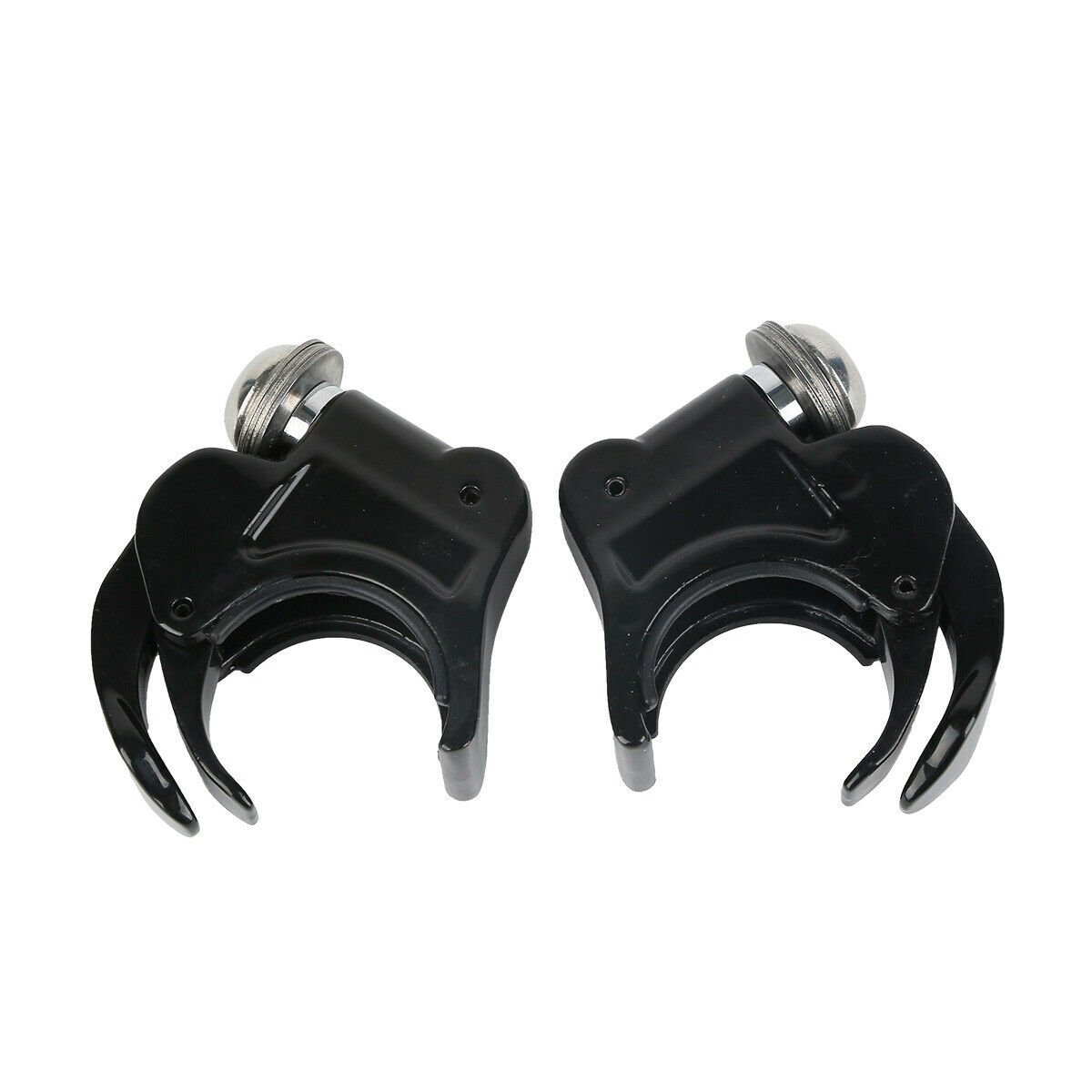 Chrome 39mm Quick Release Windshield Clamps For Harley Dyna & Sportster – XHT
