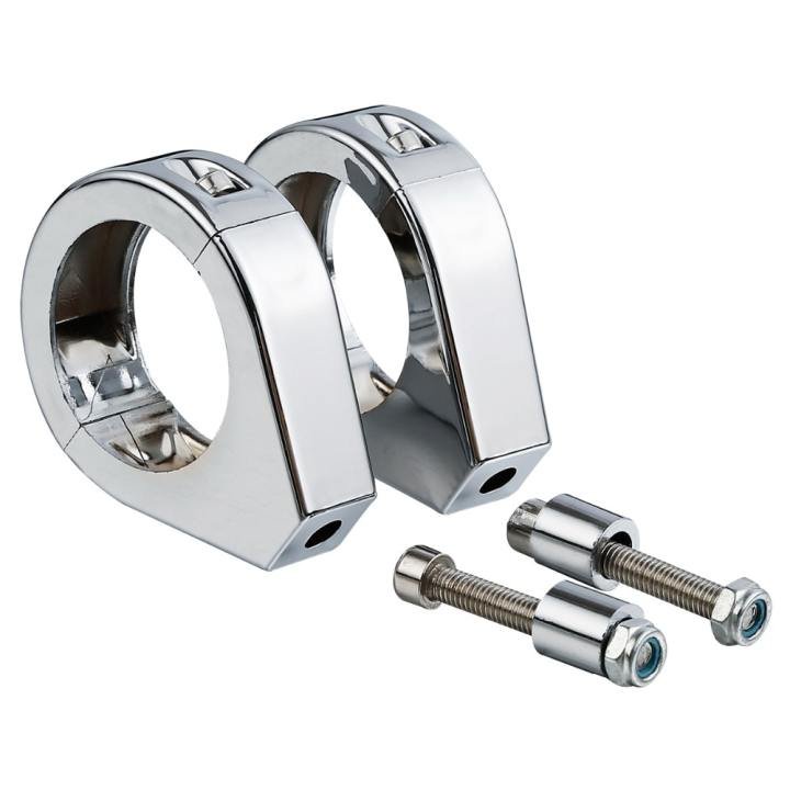 thumbnail image 2 of 39mm Turn Signal Indicator Relocation Fork Clamp Mount For Harley Cruise Chopper – HTTMT 2 of 6