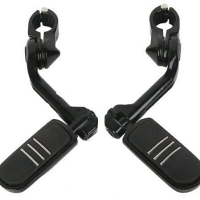 1-1/4" Long Angled Streamline Highway Engine Guard FootPegs For Harley