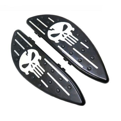 The Punisher Skull Driver Floorboards Softail Touring Harley