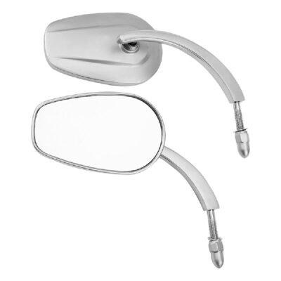 Rear View Mirror Satin Chrome fits Harley Motorcycles