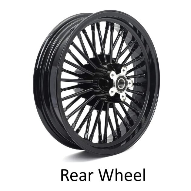 16x3.5" Front Rear CNC Anodized Fat Spokes Wheel Fits Sportster - Image 3