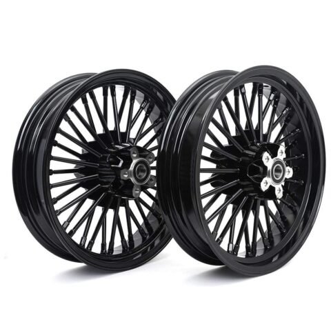 16x3.5" Front Rear CNC Anodized Fat Spokes Wheel Fits Sportster