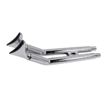 36" Softail 07-17 Fishtail Exhaust Muffler Upswept 25 degree angle fits Harley Softail Motorcycle