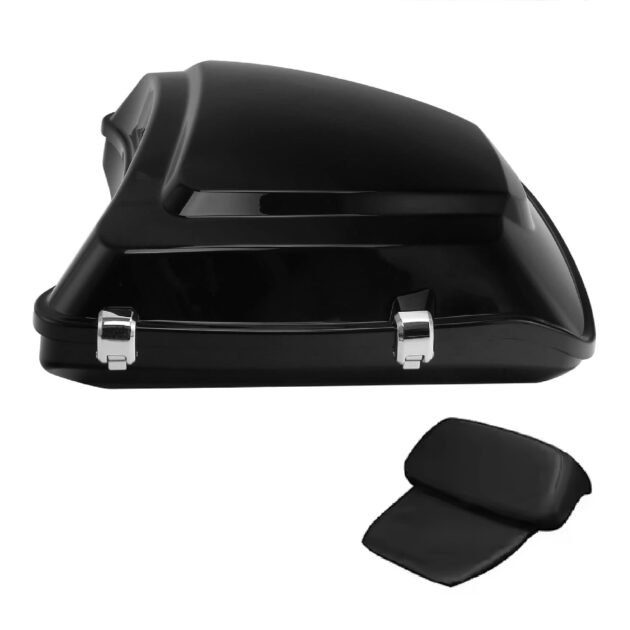 Bagger Style Slim Razor Tour Pak Box w/ Backrest Pad - Image 2