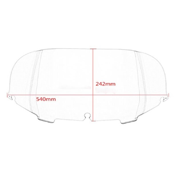 96-13 Touring 8″ Windscreen Black Fits Harley Electra Glide Street Glide - Image 2