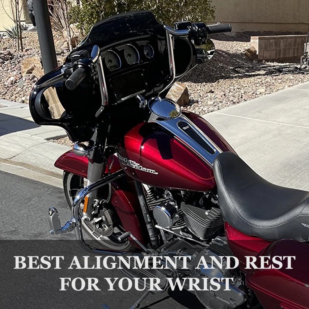 12-14-16" Rise Monkey Bagger Style Bars fits Harley Street Glide Ultra Glide Electra Glide Models - Image 4