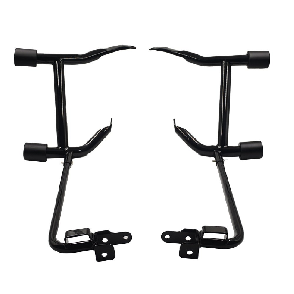 14-25 Touring Club Style Saddlebag Guard w/ Black Tip Wheels - Image 3