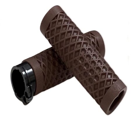 Handlebar Grips Brown Rubber