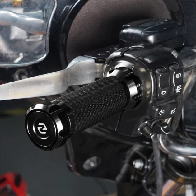 Harley Throttle Grip Electronic TBW Black Silver - Image 2