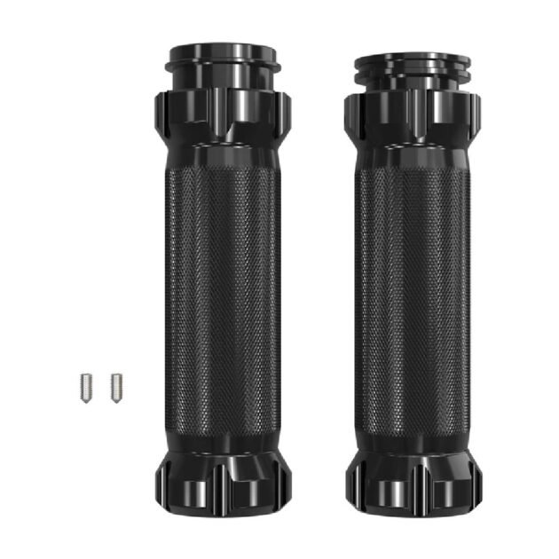 Harley Throttle Grip Electronic TBW Black Silver - Image 4