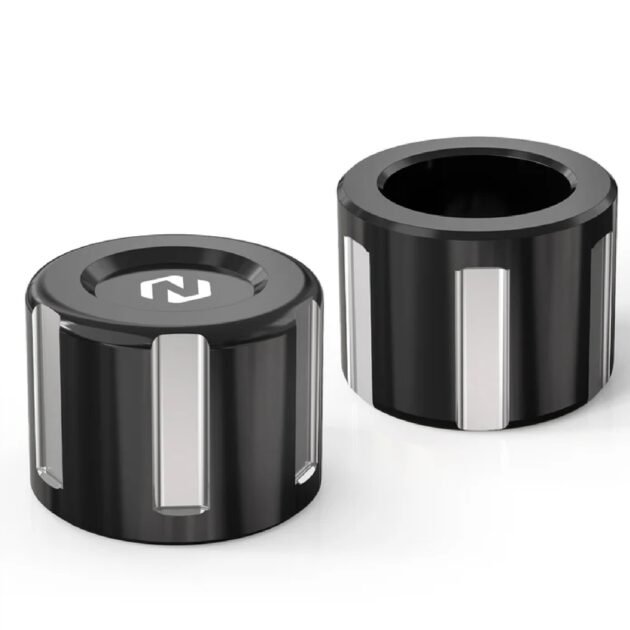 Harley Front CNC Axle Cap Cover Black Silver