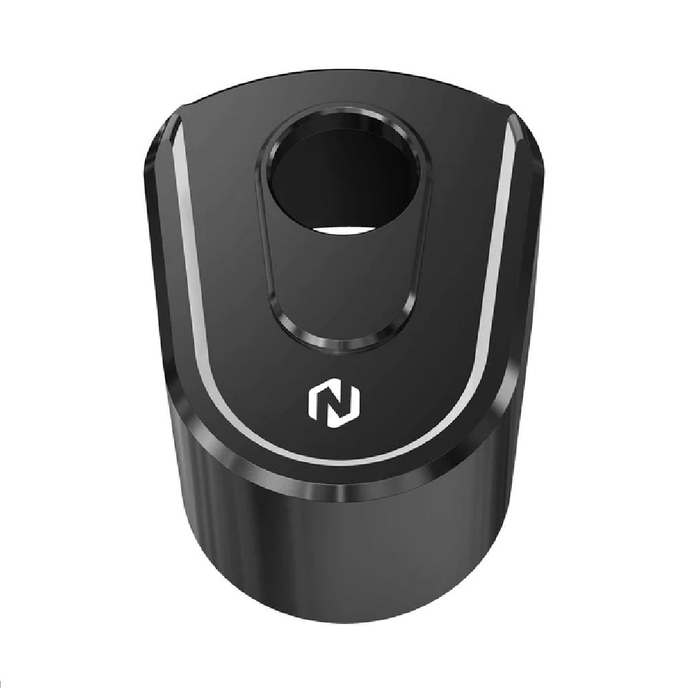 14-23 Touring Harley Ignition Key Switch Cover Black Silver - Image 3