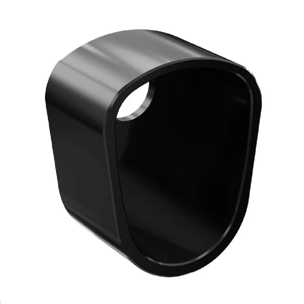 14-23 Touring Harley Ignition Key Switch Cover Black Silver - Image 4