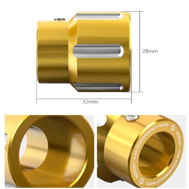 17-23 Harley Touring Heel Shifter Shaft Spacer Gold - Image 4